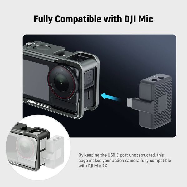 Клетка Neewer AC014 для экшн-камеры DJI Osmo Action 5 Pro, Action 4, Action 3 10104210 фото
