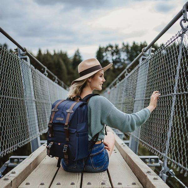 Професійний рюкзак для фотоапарата, штатива, ноутбука K&F Concept 20 л Urban Wander 01 (індиго) (KF13.087)