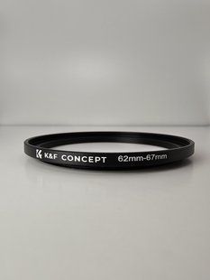 Перехідник K&F Concept для об'єктива камери, світлофільтрів з кроком вверх 62-67мм