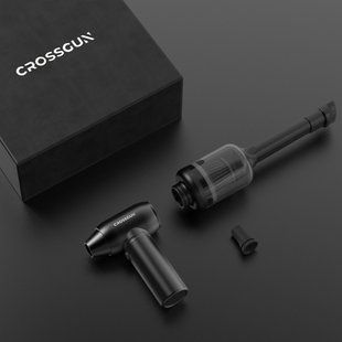 Портативний перезаряджуваний компресор CROSSGUN Air Duster BS380FB Black з насадкою порохотяг для чищення фото-, відеотехніки 050216 фото