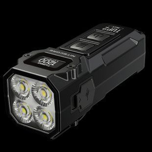 Надпотужний наключний ліхтар із OLED дисплеєм Nitecore TUP2 MCT, чорний (1200лм,125м, 1300мАг) 010312.1 фото