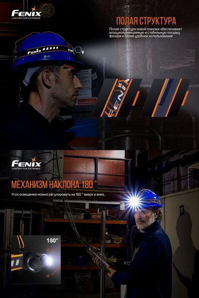 Налобный фонарь Fenix HM70R (1600Люмен, 186м, 1*21700, USB Type-C) 030201 фото