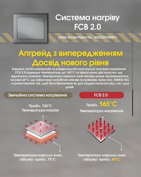 Фумігатор портативний бездротовий Nitecore EMR05 TAC (USB-C, від Power Bank) 010911 фото