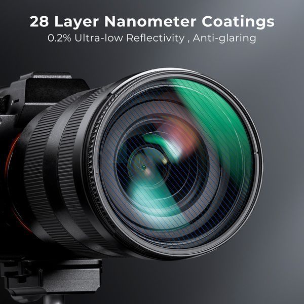 Анаморфотний блакитний смугастий фільтр K&F Concept Blue Streak Filter Nano-X (2mm) 58мм (KF01.2097) KF01.2102 фото