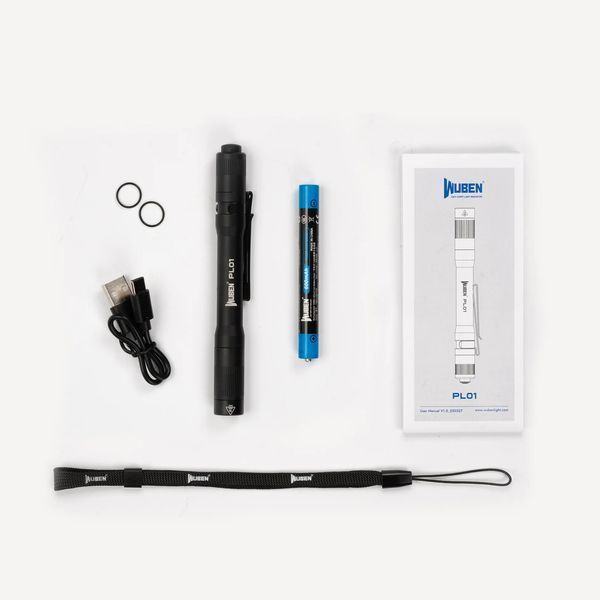Карманный медицинский фонарь-ручка Wuben PL01 black (650Лм, 5000K, CRl>90, аккумулятор 650мАч в комплекте) 160104.3 фото