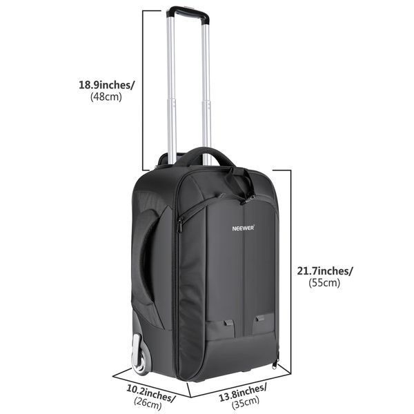Рюкзак-валіза Neewer NW3300 для SLR/DSLR камер та аксесуарів 55х35х26см black/red 10092864 фото