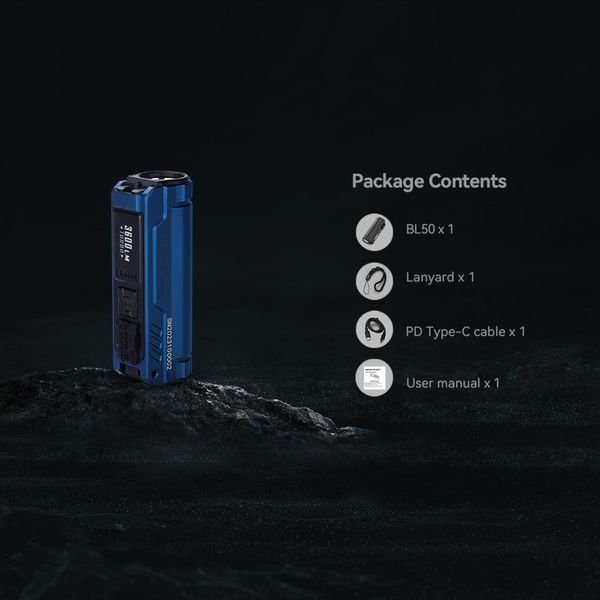 Компактний ручний кишеньковий EDC ліхтар з ультрафіолетом Imalent BL50 Green (3600Лм, 428м, 3000мАг)