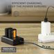 Комплект из двух аккумуляторов 1100mAh и двухканального зарядного устройства K&F Concept NP-FW50 для камер Sony (KF28.0015) KF28.0015 фото 5
