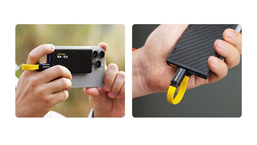 Кабель Nitecore NLink10 USB-C - USB-C с магнитной крепью и поддержкой быстрой зарядки PD+QC, 60Вт 011212.1 фото