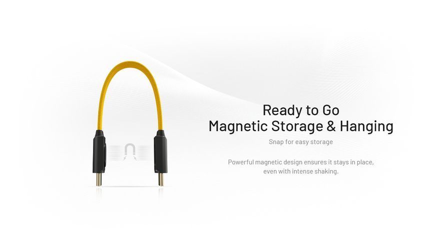Кабель Nitecore NLink10 USB-C - USB-C с магнитной крепью и поддержкой быстрой зарядки PD+QC, 60Вт 011212.1 фото