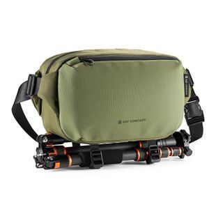 Портативна водонепроникна сумка на одне плече для фотоапарата K&F Concept Alpha Camera Sling Bag 10л Green