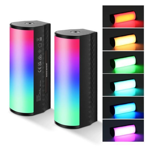 RGB видеосвет портативная LED лампа для съемки Neewer TL96RGB с магнитом 10101362 фото