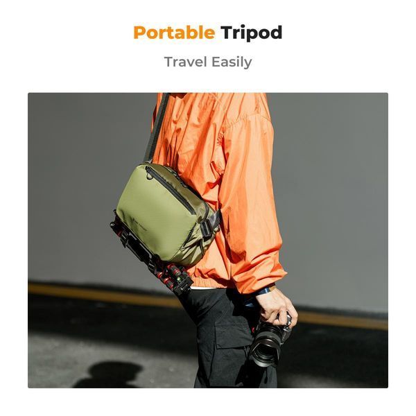 Портативна водонепроникна сумка на одне плече для фотоапарата K&F Concept Alpha Camera Sling Bag 10л Green