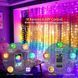 Розумна гірлянда-штора світлодіодна RGB 200LED 3*2м з пультом керування 130203 фото 4