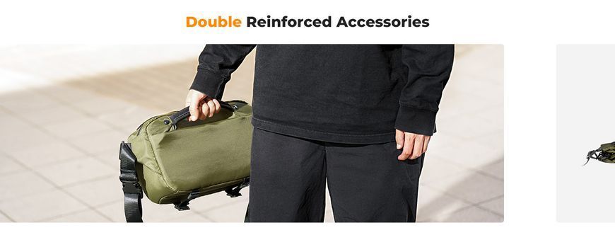 Портативна водонепроникна сумка на одне плече для фотоапарата K&F Concept Alpha Camera Sling Bag 10л Green