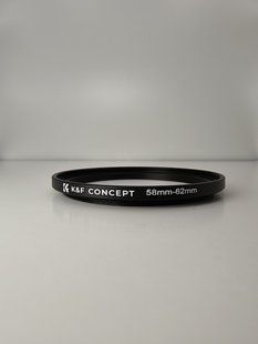 Перехідник K&F Concept для об'єктива камери, світлофільтрів з кроком вверх 58-62мм