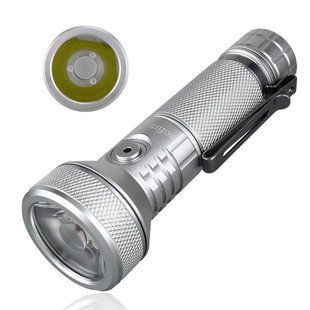 Ліхтар ручний Sofirn IF22A, Silver (Luminus SFT40, 2100 люмен 1x21700, зарядка через USB, TIR-оптика) 040108 фото
