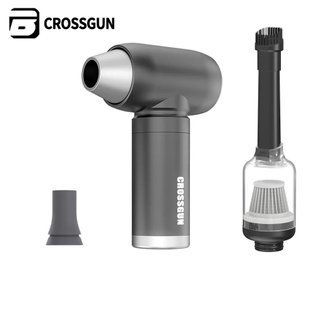 Портативний перезаряджуваний компресор CROSSGUN Air Duster BS380FA Grey з насадкою порохотяг для чищення фото-, відеотехніки 050215 фото