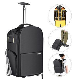 Рюкзак-валіза Neewer NW-8903 для DSLR камер та аксесуарів 49х33х20см black/yellow 10092542 фото