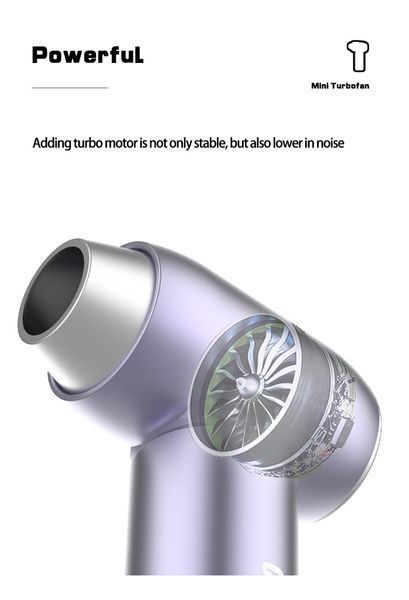 Портативный перезаряжаемый компрессор CROSSGUN Air Duster BS380FA Grey с насадкой пылесос для чистки техники 050215 фото