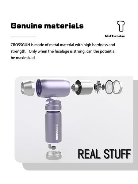 Портативный перезаряжаемый компрессор CROSSGUN Air Duster BS380FA Grey с насадкой пылесос для чистки техники 050215 фото