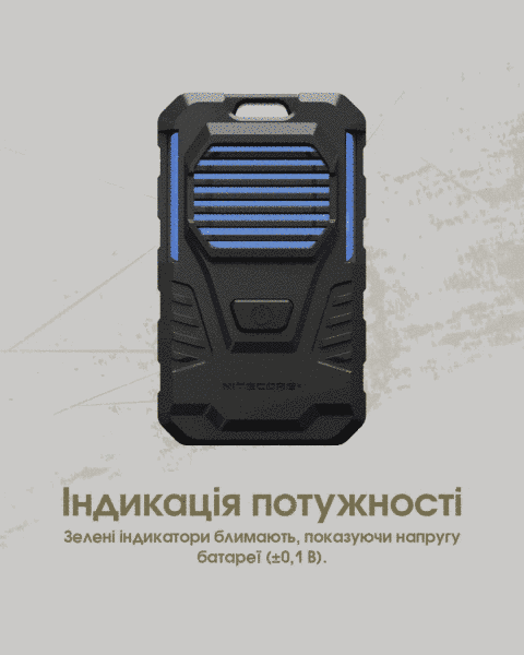 Фумігатор портативний бездротовий Nitecore EMR06 TAC (1800мАг, USB-C)