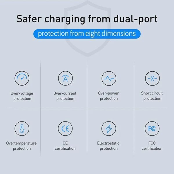 Зарядний пристрій адаптер живлення на 4 порти (3 USB Type-A, 1 USB type-C) із швидкою зарядкою Quick Charge3.0, PD Type-C 60W Blac