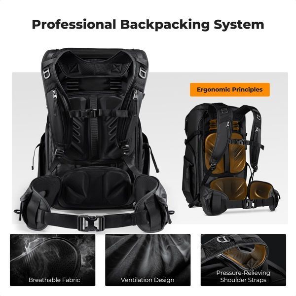 Професійний рюкзак для фотоапарата, штатива, ноутбука K&F Concept 30 л Star Wander 01 (Black) (KF13.206V1) KF13.206V1 фото