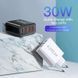 Зарядний пристрій адаптер живлення на 4 порти (3 USB Type-A, 1 USB type-C) із швидкою зарядкою Quick Charge3.0, PD Type-C 60W Blac