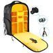Рюкзак-чемодан Neewer NW-8903 для DSLR камер и аксессуаров 49х33х20см black/yellow 10092542 фото 6