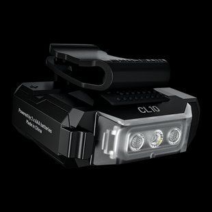 Багатофункціональний ліхтар на кліпсі Nitecore CL10 з червоним і синім світлом (45Лм, 2*ААА, 15м) 010227 фото