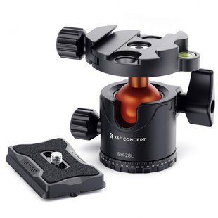 Кульова голова для штатива K&F Concept BH-28L зі швидкознімною пластиною 1/4", вантажопідйомність 10кг (KF31.023V3) KF31.023V3 фото