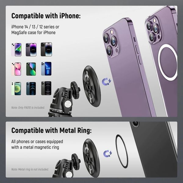 Магнитный крепеж для смартфона на штатив Neewer PA010 (совместимый со смартфонами MagSafe) 10104281 фото