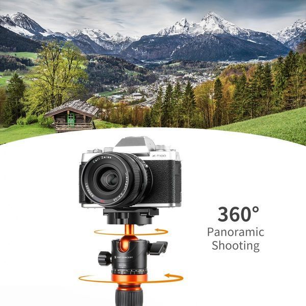 Кульова голова для штатива K&F Concept BH-28L зі швидкознімною пластиною 1/4", вантажопідйомність 10кг (KF31.023V3) KF31.023V3 фото
