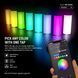 Магнітна портативна ручна лампа для зйомки NEEWER TL97C RGB 4,5Вт 11см 2500-8500К з APP управлінням 10103816 фото 5