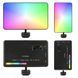 Накамерный свет светодиодная панель видеосвет W140 RGB с регулятором яркости и 20 светоэффектами (2500-9000K, 100508 фото 2