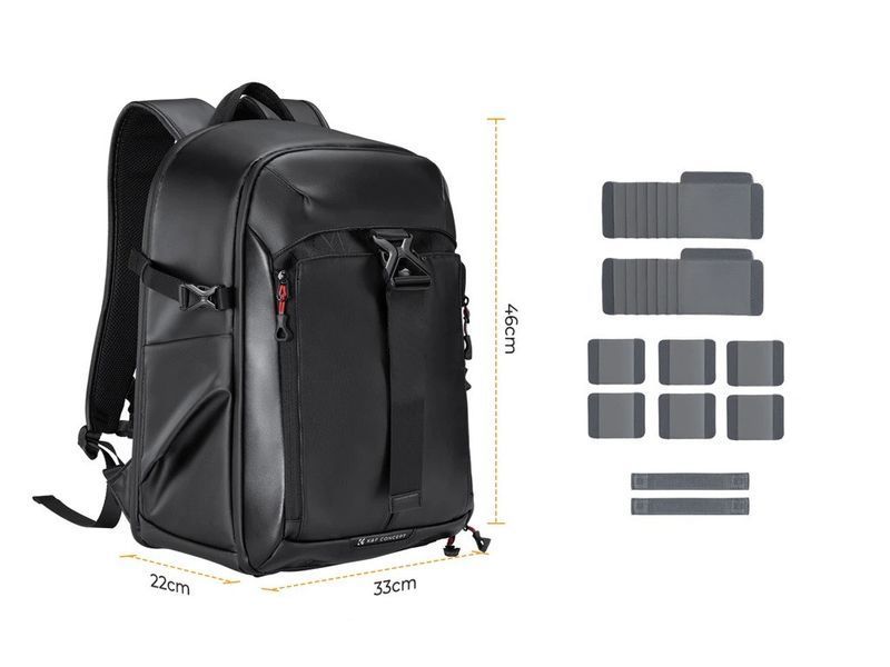 Профессиональный рюкзак для камеры, штатива, ноутбука K&F Concept Nature Wander 25L Black (KF13.211) KF13.211 фото