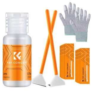 Набір для чищення повнокадрової матриці K&F Concept CK03 24mm (16 сухих швабр, 20мл рідини, пара рукавичок) (SKU.1599) SKU.1599 фото