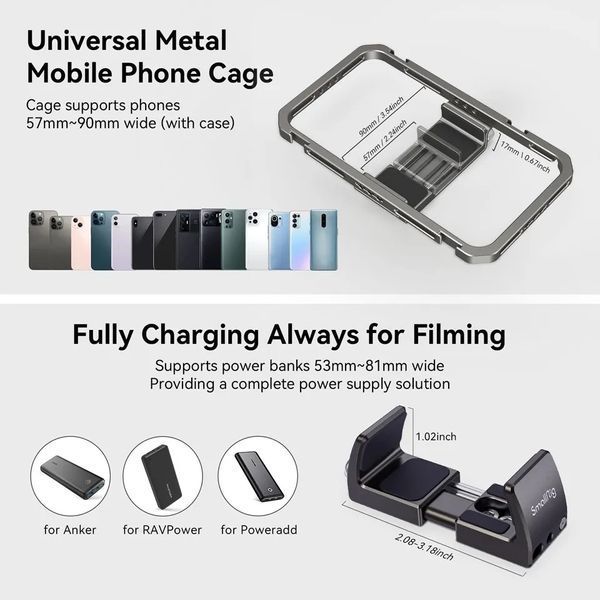 Універсальна клітка для смартфона SmallRig All-in-One Video Kit Basic (2022) 4121 зі складаними ручками 050304 фото