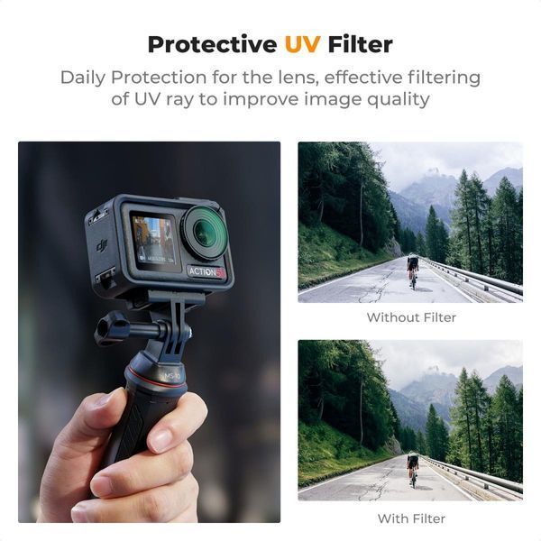 Защитный UV HD-фильтр K&F Concept для DJI Osmo Action 5 Pro и Osmo Action 4 (KF01.2874) KF01.2874 фото