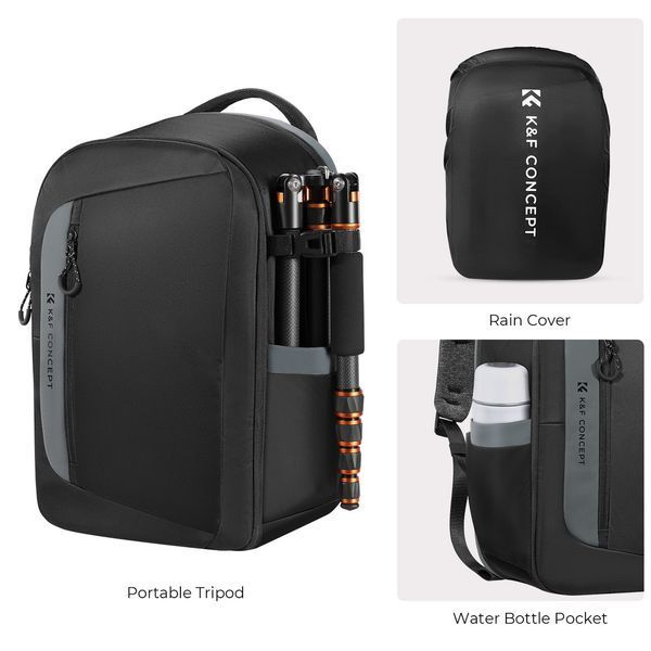 Профессиональный легкий рюкзак для фоткамеры, ноутбука, штатива K&F Concept Beta Backpack 22L Black (KF13.158) KF13.158 фото