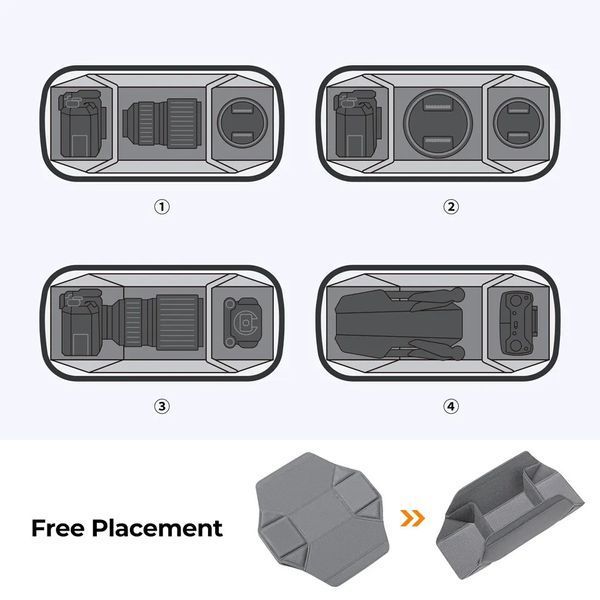 Портативна водонепроникна сумка на одне плече для фотоапарата K&F Concept Alpha Camera Sling Bag 10л Grey KF13.157V2 фото