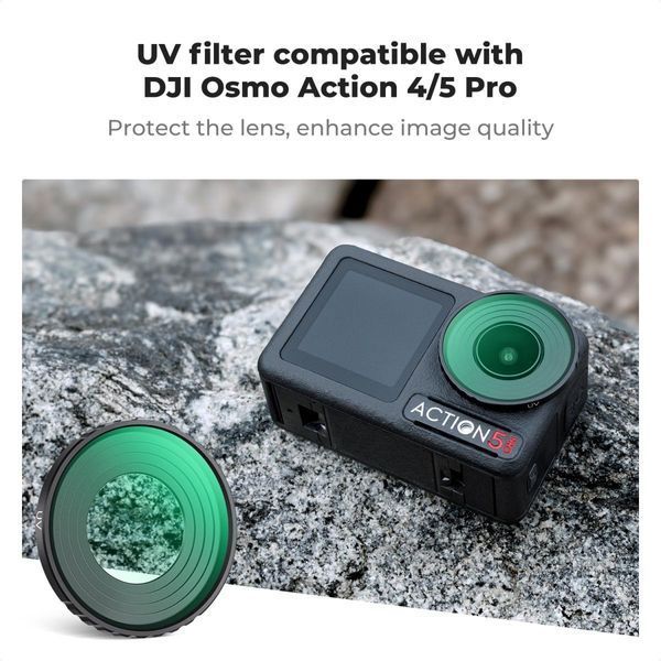 Защитный UV HD-фильтр K&F Concept для DJI Osmo Action 5 Pro и Osmo Action 4 (KF01.2874) KF01.2874 фото
