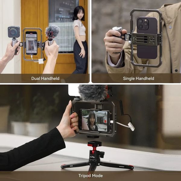 Універсальна клітка для смартфона SmallRig All-in-One Video Kit Basic (2022) 4121 зі складаними ручками 050304 фото
