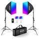 Комплект студийного света NEEWER NK800 RGB с APP управлением (2*софтбокса 60*60см, 2*лампы RGB 24Вт, 2*стойки 210см) 10104134 фото 1