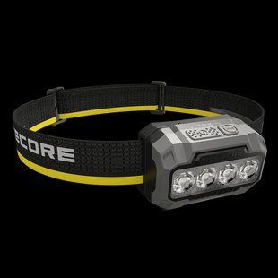 Налобний ліхтар Nitecore HA23 UHE, чорний (UHE LED 3000, 4500, 6500К, 3*ААА, 600Лм, 132м)