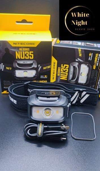Nitecore NU35 Налобний ліхтар з універсальним живленням (3xAAA, USB Type-C) 010213 фото