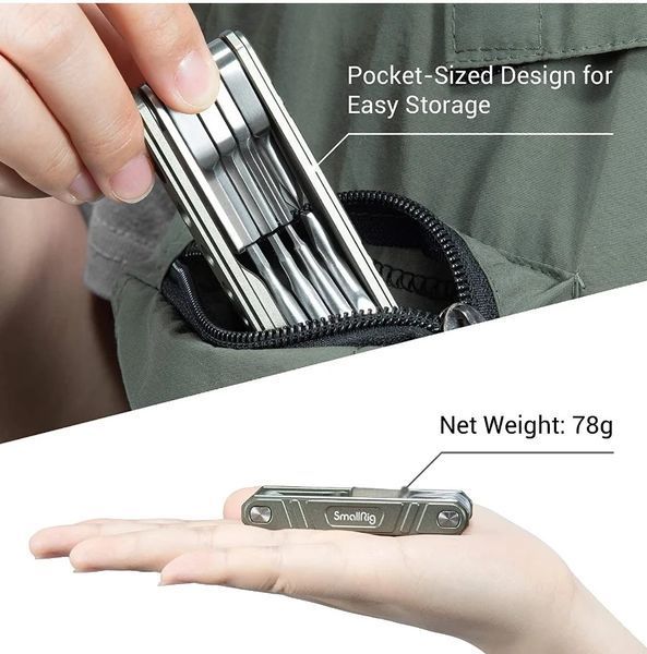Универсальный набор инструментов мультитул для видеооператоров SmallRig 9 в 1 Universal DSLR Multitool 050305 фото