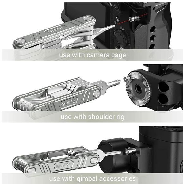 Универсальный набор инструментов мультитул для видеооператоров SmallRig 9 в 1 Universal DSLR Multitool 050305 фото