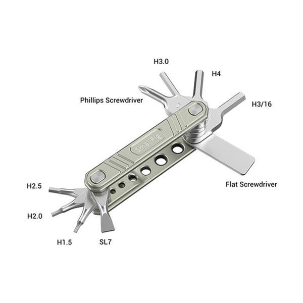 Универсальный набор инструментов мультитул для видеооператоров SmallRig 9 в 1 Universal DSLR Multitool 050305 фото